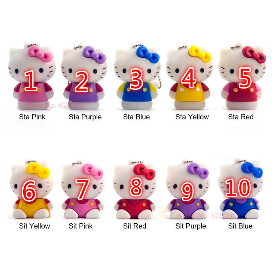 HELLO KITTY Ổ Usb Hình Hello Kitty 4g / 8g / 16g / 32g / 64g / 128g
