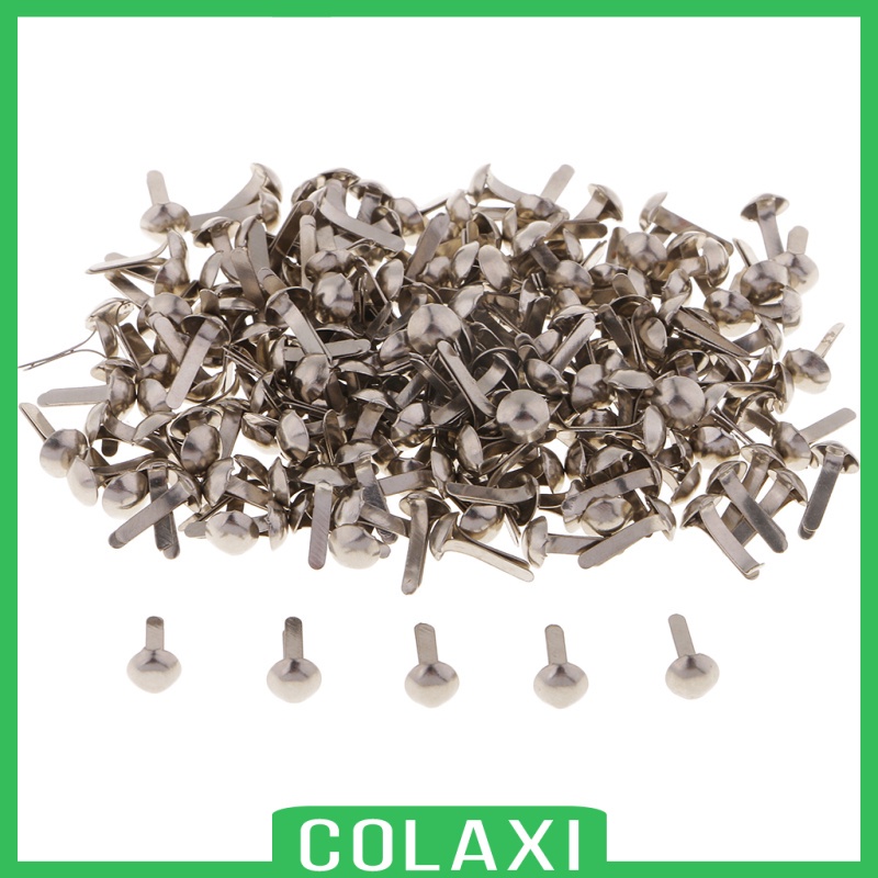 Set 200 Nút Cài Đầu Tròn Bằng Kim Loại Nhiều Màu Sắc Dùng Trang Trí Sổ Tay DIY