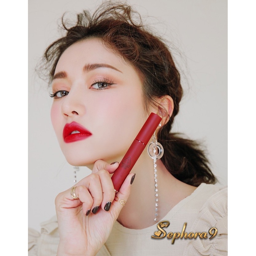 Son kem 3CE Velvet Lip Tint Private màu Đỏ Lạnh xinh xắn