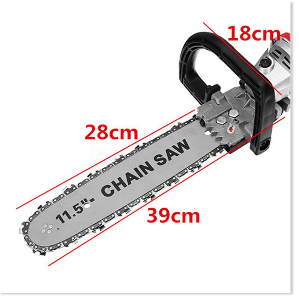 Lam xích lưỡi cưa gắn máy mài máy cắt, tra dầu tự động Chain Saw 11.5'