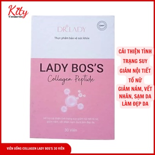Viên uống Collagen giúp tăng cường nội tiết tố, làm đẹp da, giảm nám, tàn nhang, sạm da LADY BOSS