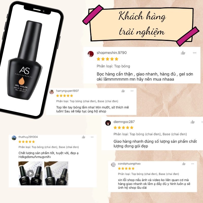 Sơn móng tay gel sơn gel AS sơn nail dùng máy hơ gel tone nâu be nâu trà sữa BỐNG BANG mã QZ 15ml