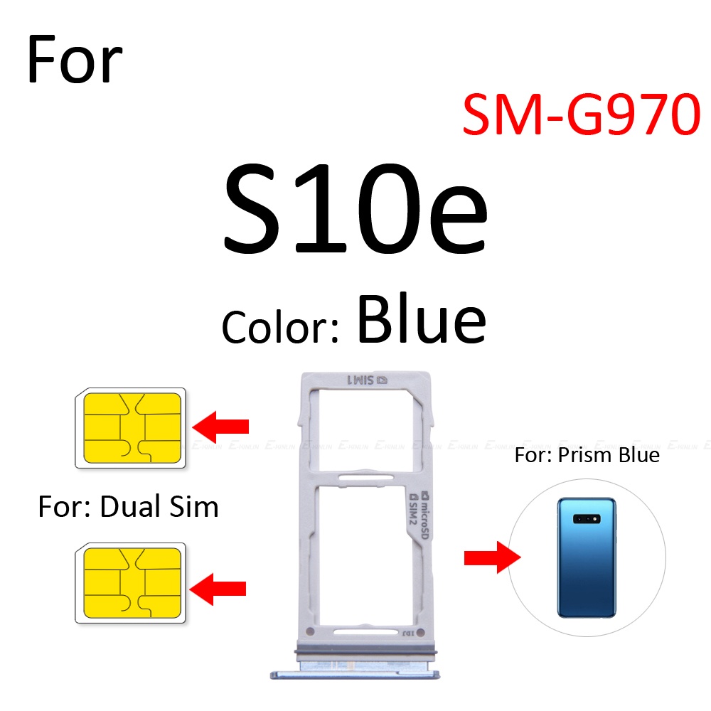 Khay Đựng Thẻ Sim Micro SD Cho Samsung Galaxy S10e G970