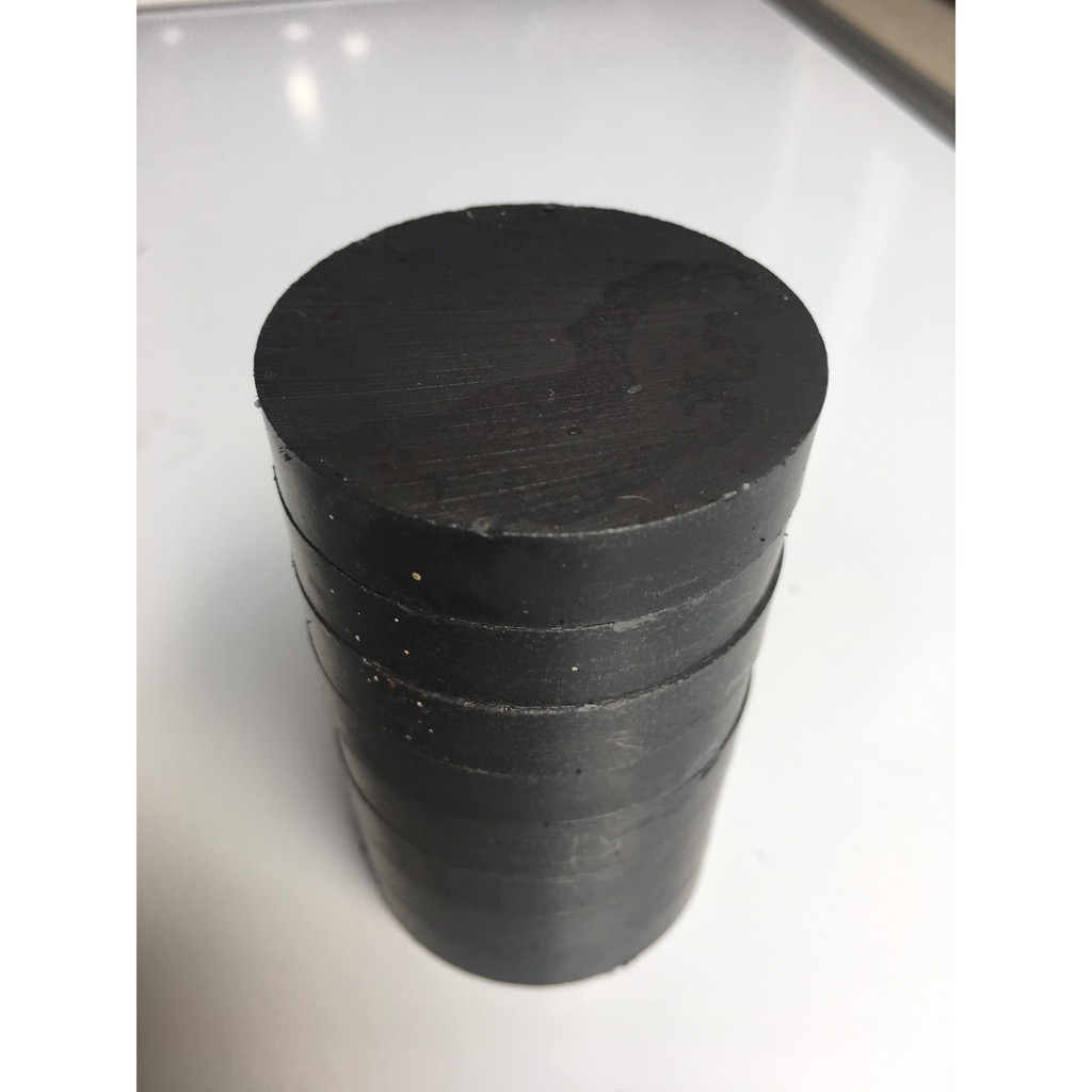 Nam Châm Đen Ferrite Ø 50x10mm, Nam Châm Tròn