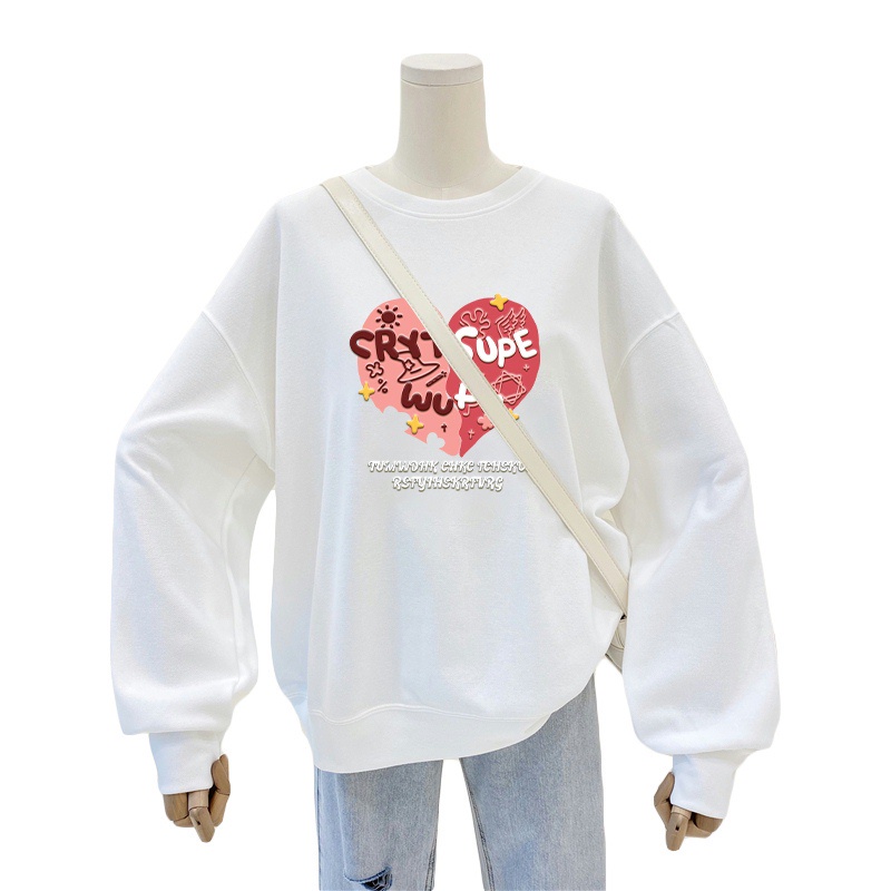 NRVP Áo Hoodie Tay Dài Dáng Rộng Phong Cách Hàn Quốc 2021 Cho Nữ