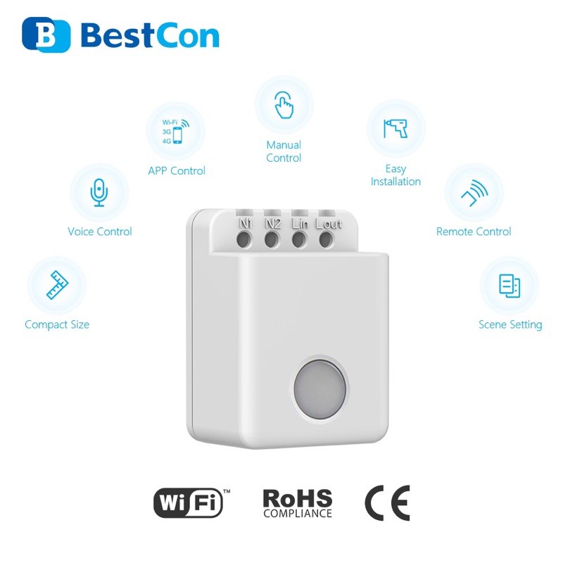 Công tắc thông minh Broadlink bestcon MCB1 Bản quốc tế Tiếng Anh