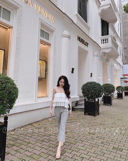 Quần loe gân chất liệu umi cao cấp