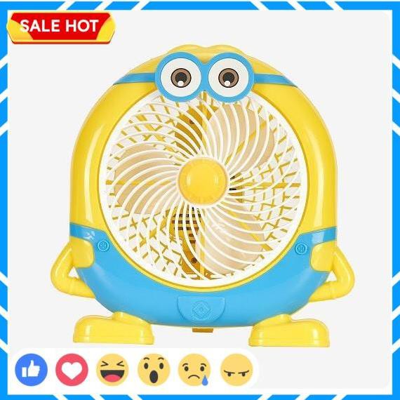 Quạt Mini Để Bàn Cắm Điện Hình Minion Cực Dễ Thương, Thích Hợp Để Bàn Học, Bàn Làm Việc Cho Mùa Hè 2021