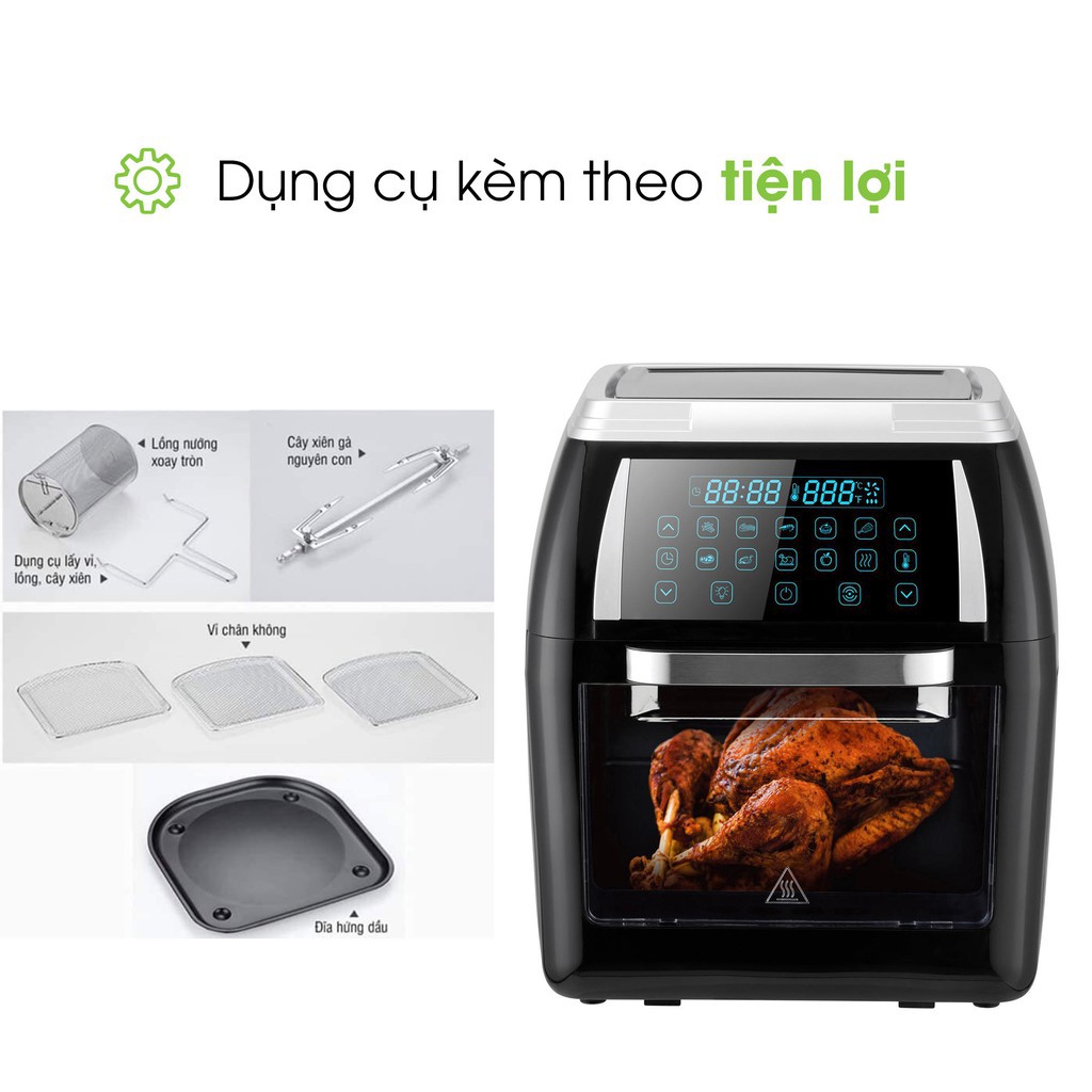 Nồi chiên không dầu Faster MGR12SM - 12 Lít / 1800W - Xuất xứ Malaysia - Hàng chính hãng