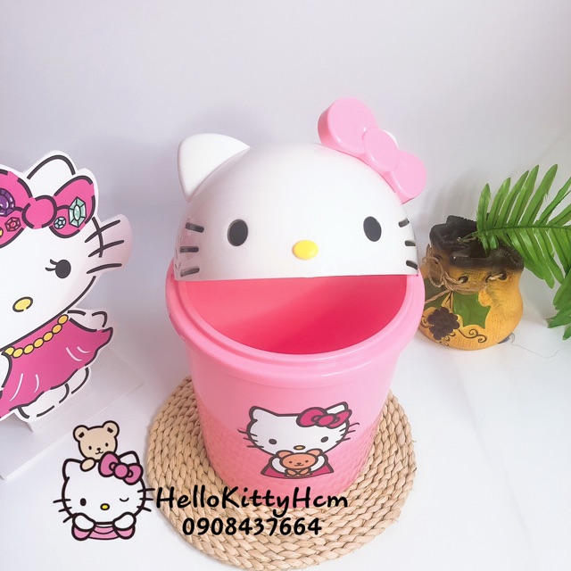 Thùng rác Hello Kitty