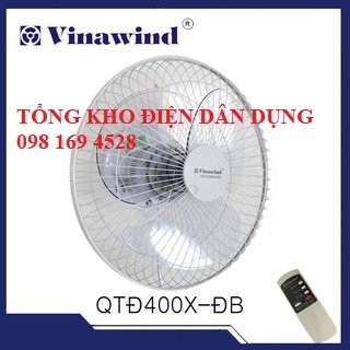 [CHÍNH HÃNG - SIÊU RẺ] Quạt trần đảo Vinawind QTĐ400X-ĐB điều khiển từ xa