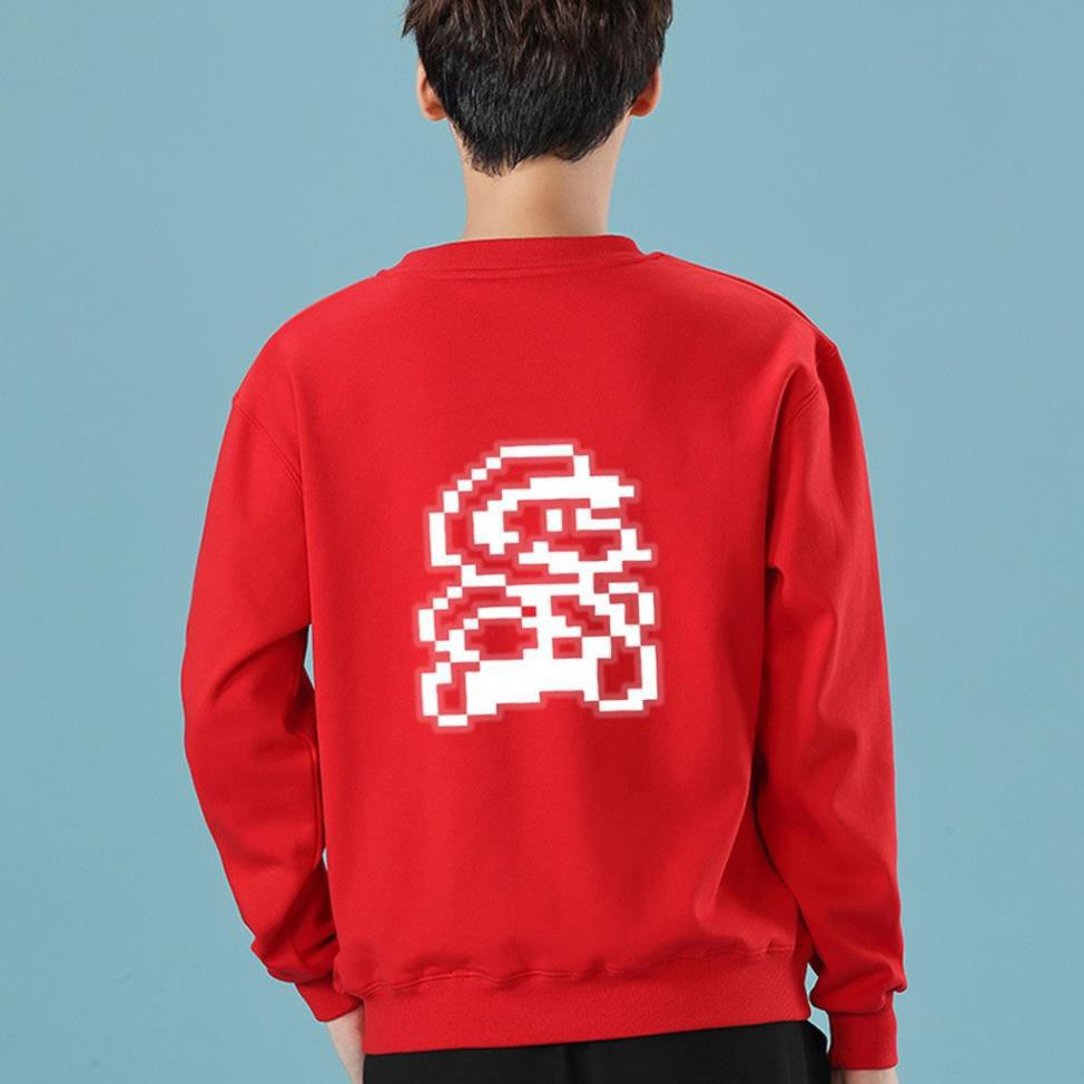 Áo Sweater Mario Phản Quang Unisex Freesize Dưới 75 Kg AS10 | BigBuy360 - bigbuy360.vn