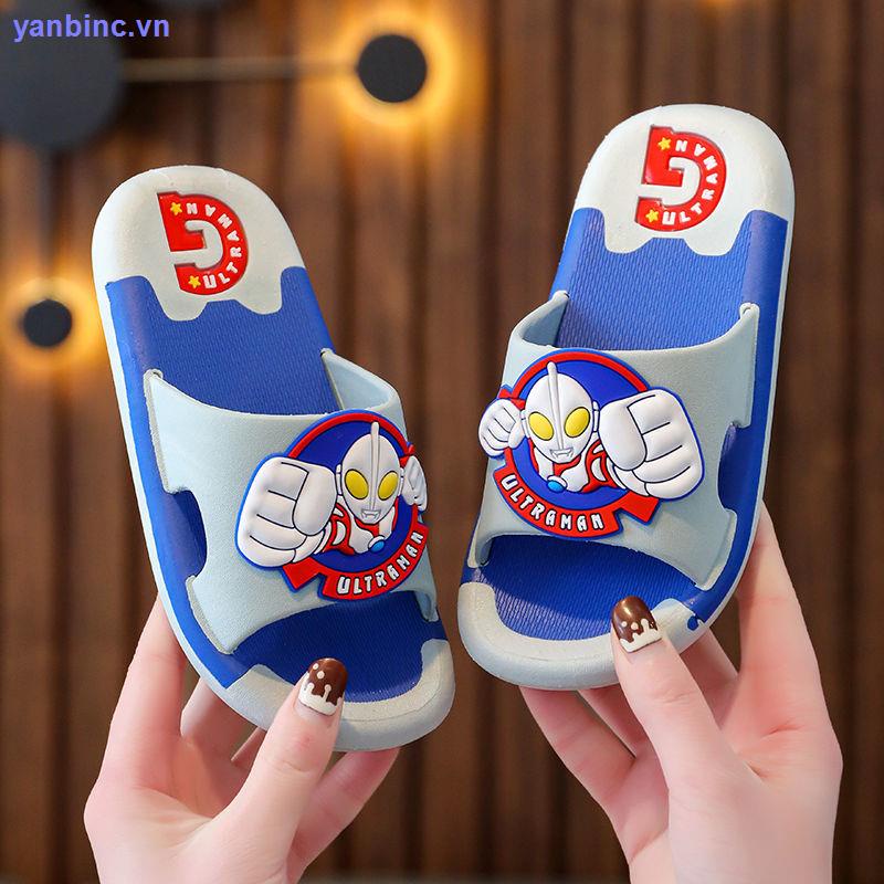 Dép Sandal Chống Trượt In Hình Ultraman Cỡ Vừa Thời Trang Mùa Hè Cho Bé 2-10 Tuổi