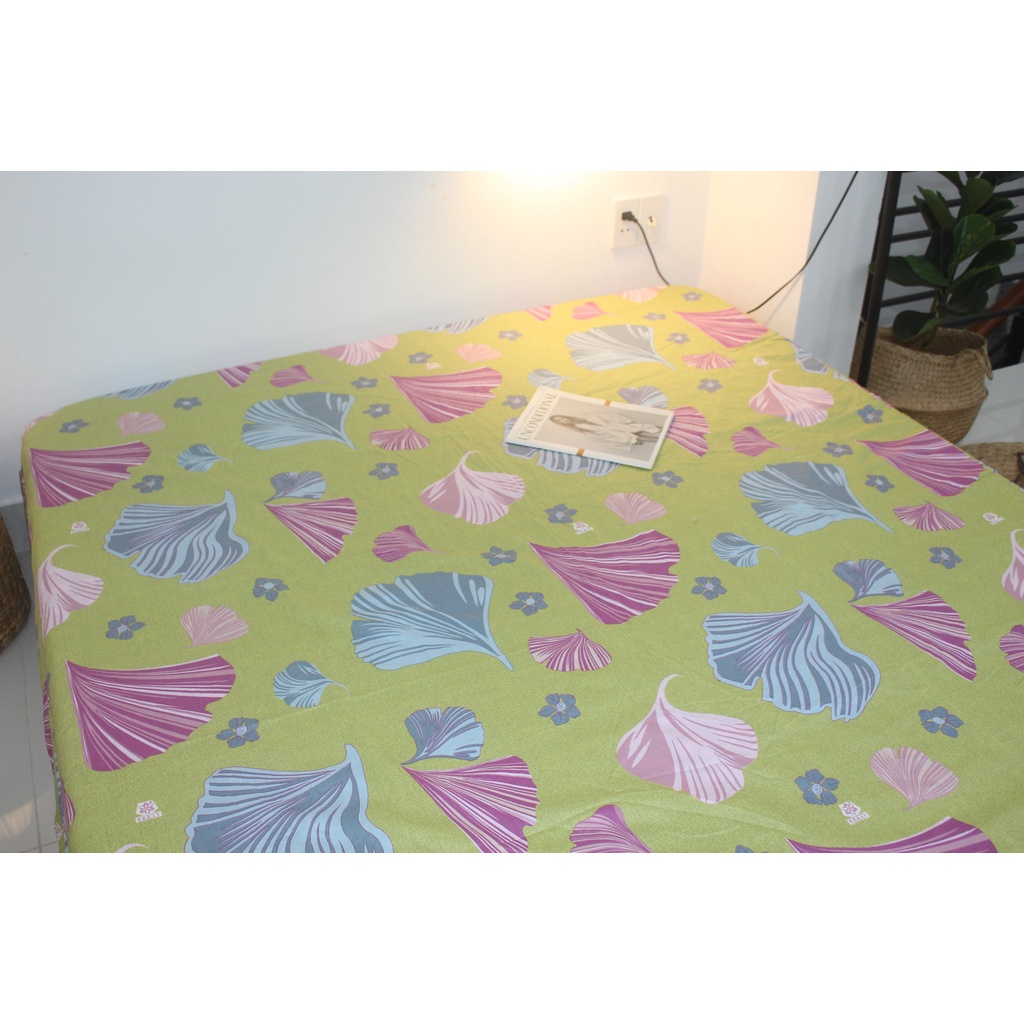 Tấm Drap lẻ KHA LY - Ga lẻ ( không áo gối ) -  cotton thiên nhiên - Rẻ Quạt Vàng - VN304