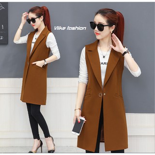 ÁO VEST DÁNG DÀI SÁT NÁCH thiết kế nhiều màu full size