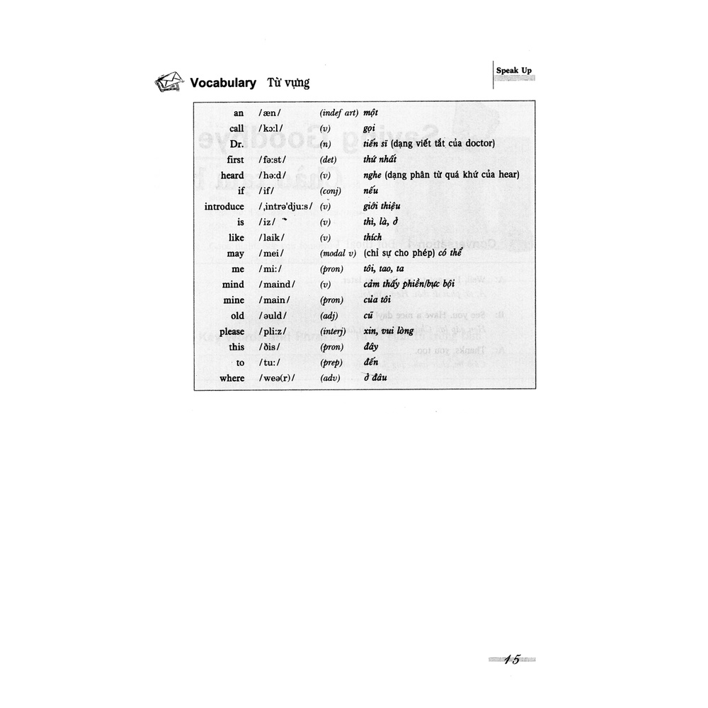Sách Speak Up - Giao Tiếp Tiếng Anh Tự Tin Trong Mọi Tình Huống Trình Độ Sơ Cấp (Kèm CD) - Tái Bản