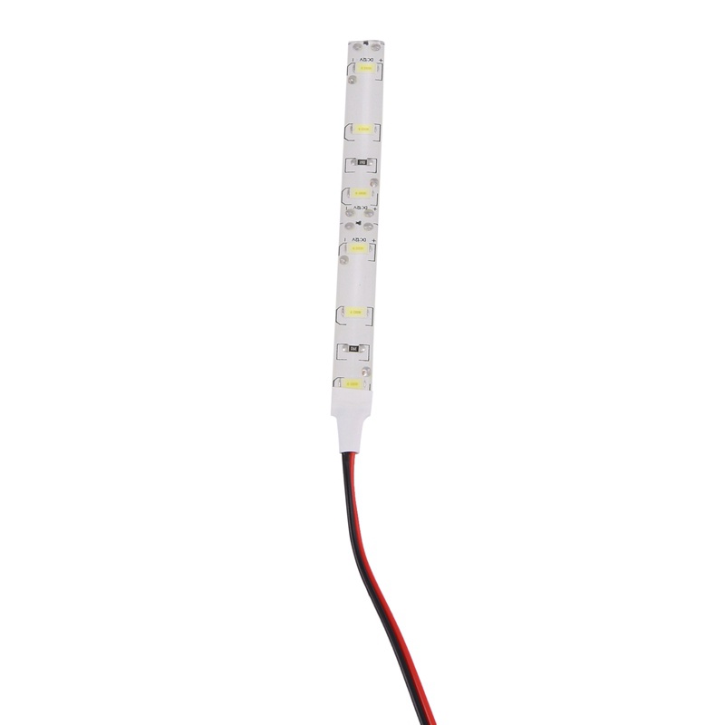 Set 2 Dải Đèn 6 LED 5630 SMD 10cm 12V Ánh Sáng Trắng Chống Thấm Nước Trang Trí Xe Hơi / Tà