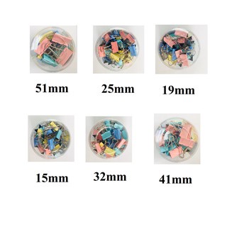 KẸP TÀI LIỆU MÀU, KẸP GIẤY MÀU,KẸP BƯỚM MÀU 15/19/25/32/41/51MM ERAS E801-E806, VPP QUỐC HUY.