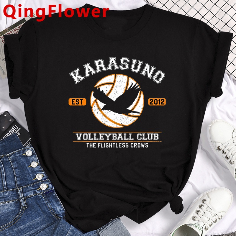 Áo nam Tay Ngắn In Hình Nhân Vật Hoạt Hình Haikyuu Cá Tính