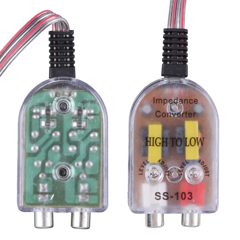 Thiết bị chuyển đổi tín hiệu âm thanh cho xe hơi 12V RCA