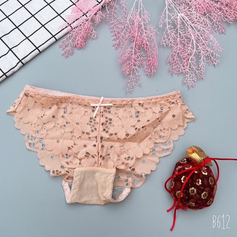 Quần lót ren cắt laze sexy cao cấp kèm túi zip