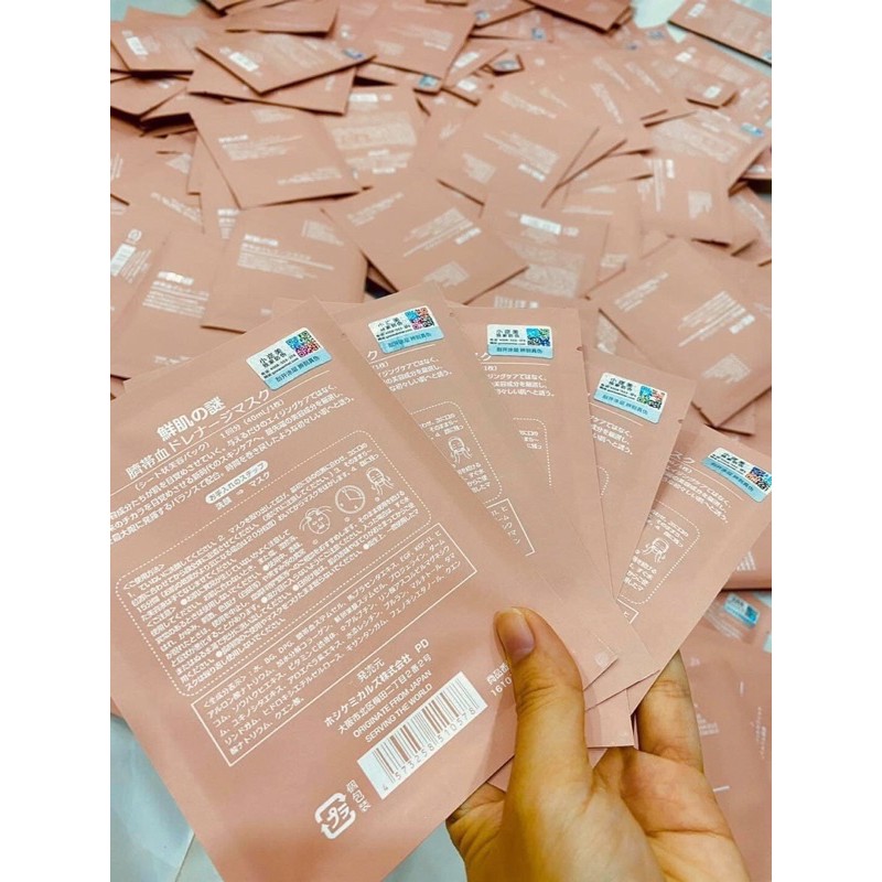 Set 10 mask nhau thai cuống rốn Nhật-mặt nạ nhau thai cừu tế bào gốc