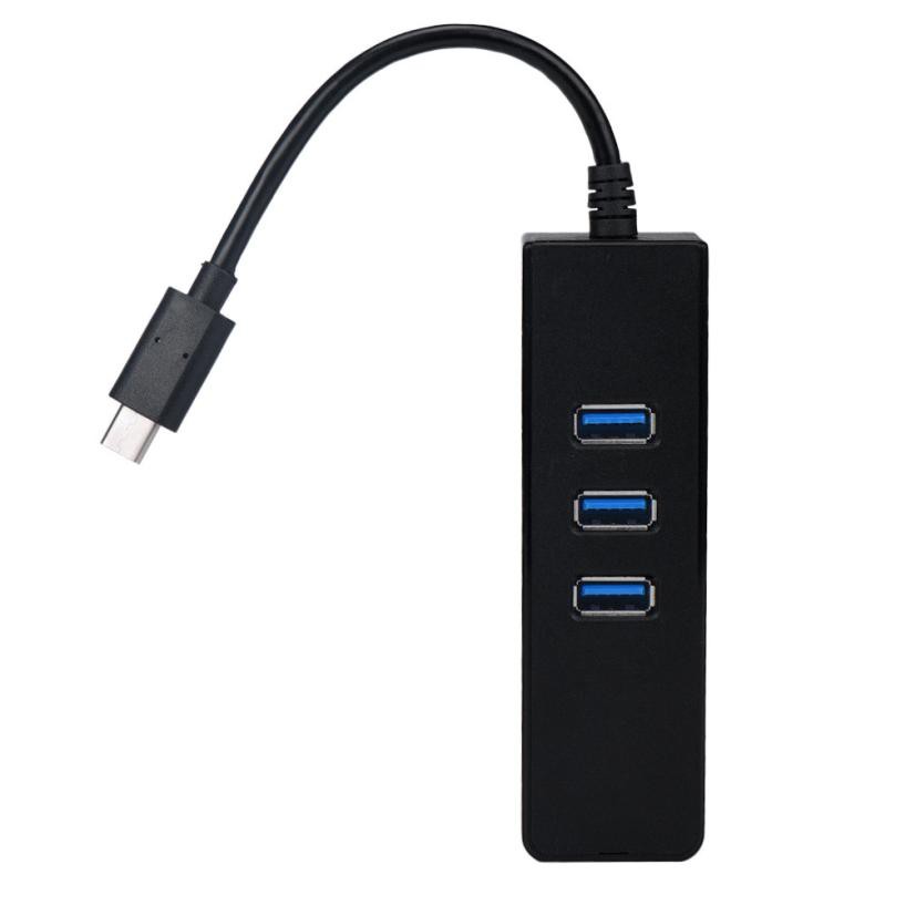 Hub Type C ra 1 cổng Lan + 3 cổng Usb 3.0