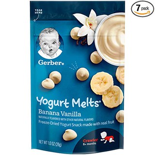 [Sỉ_lẻ] Sữa chua khô Gerber vị Banana Vanilla 28g date 2020