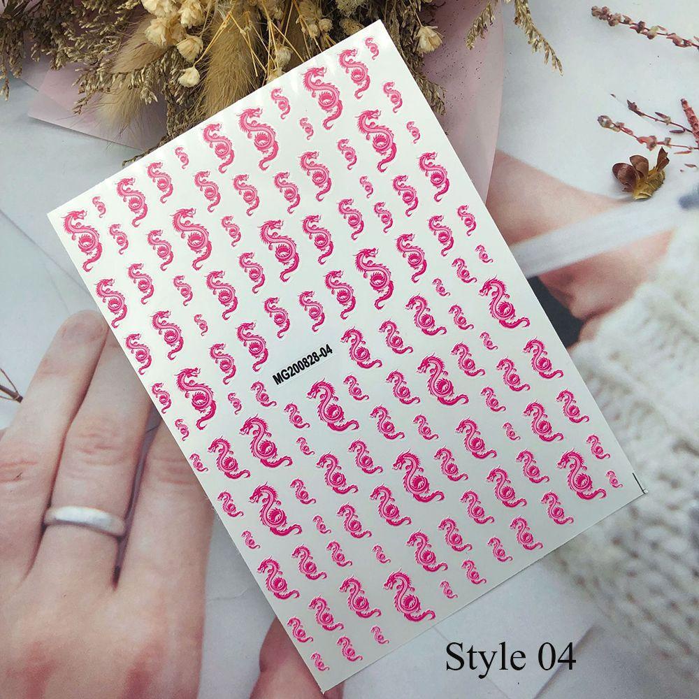 HS Miếng Dán Trang Trí Móng Tay 3D Hình Hoa Bướm Xinh Xắn