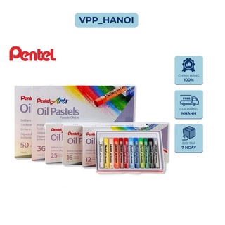  Bộ Màu sáp dầu Pentel Oil Pastel PHN 50 màu Văn Phòng Phẩm Hà Nội 