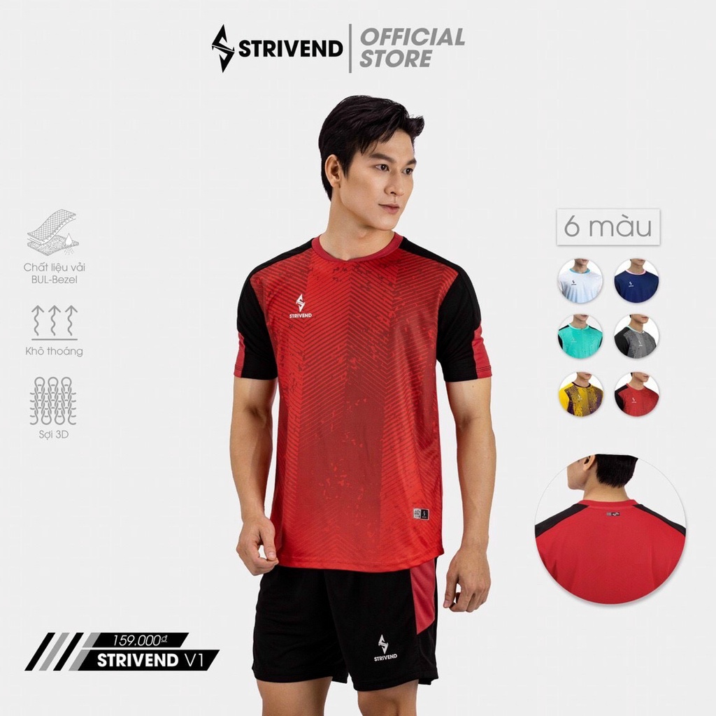 Bộ Quần Áo Bóng Đá Không Logo Bulbal Strivend Chất Liệu Vải Cao Cấp Mềm Mại, Mát Lạnh , Màu Sắc Đa Dạng