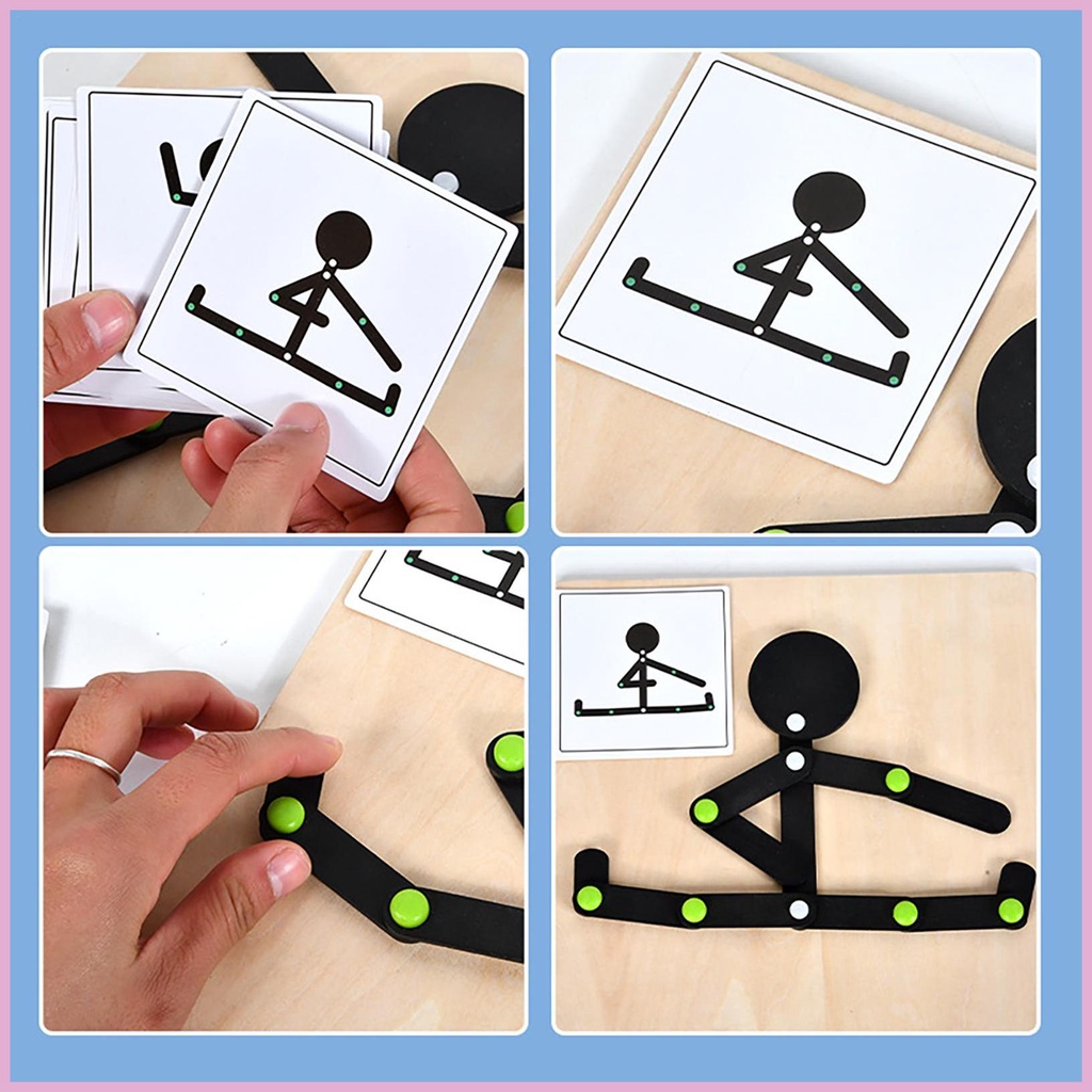 Bộ Đồ Chơi Xếp Hình Cơ Thể Người Sáng Tạo Giáo Dục Sớm Cho Bé Trai Và Bé Gái