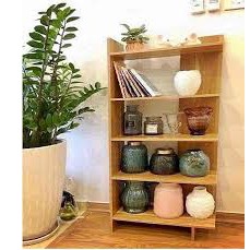 Kệ sách gỗ 5 tầng - kệ góc tường đa dụng - gỗ MDF 12 ly. 102A .ĐTLV