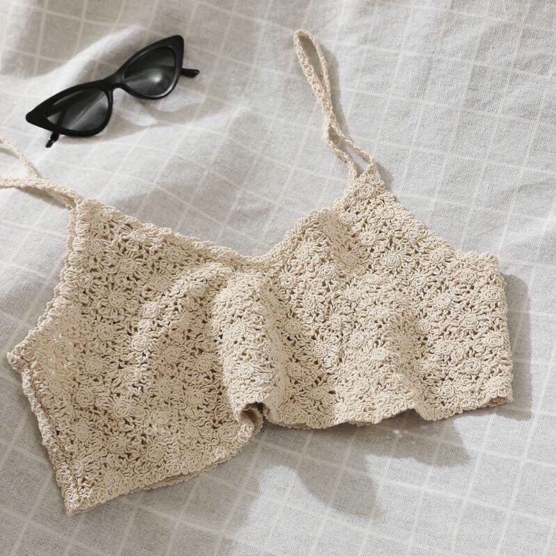 Áo Dệt Kim Hai Dây Dáng Rộng Phong Cách Hàn Quốc Thời Trang Cho Nữ