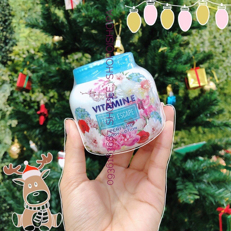 🌸Kem Aron Vitamin E hương nước hoa dưỡng da cấp ẩm chống nứt nẻ Thái lan 200g