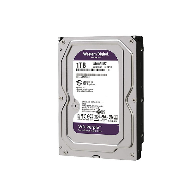 Ổ Cứng HDD WD 1TB 2TB 3TB 4TB 6TB Tím - WD10PURZ -  WD20PURZ - WD30PURZ - WD40PURZ - WD62PURZ - Hàng Chính Hãng