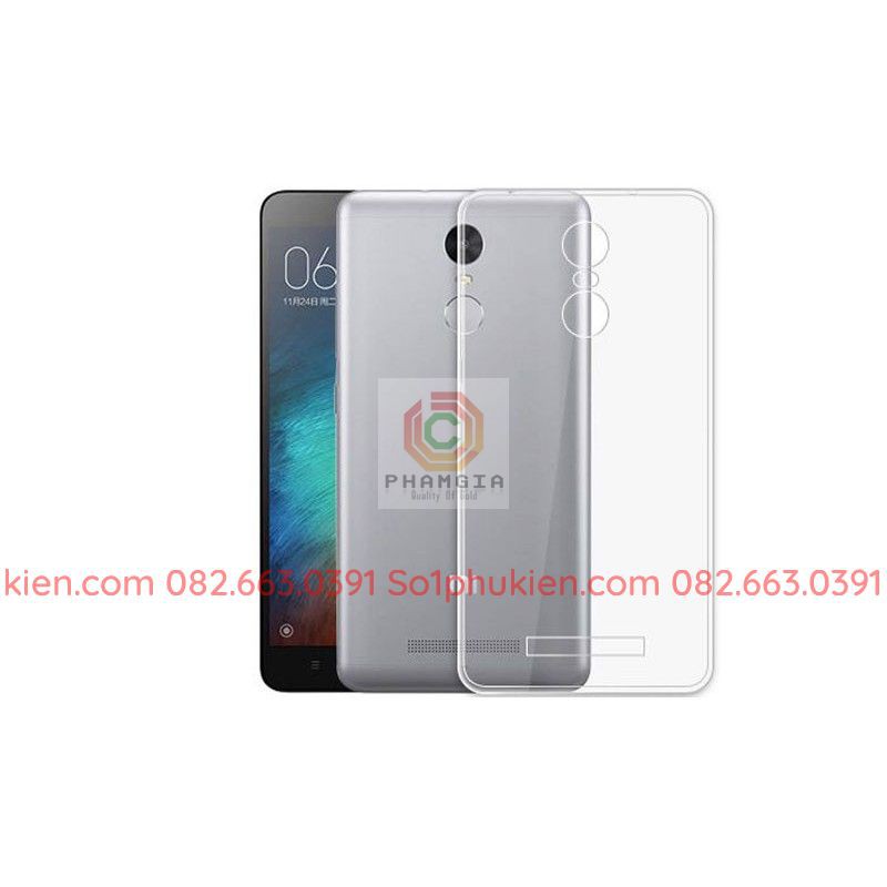 Ốp lưng Xiaomi Redmi Note 3 dẻo trong siêu bền