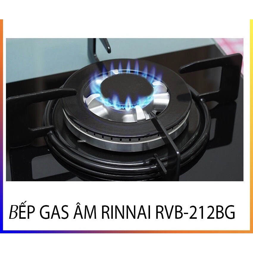 Bếp gas âm Rinnai RVB-212BG -  Có ngắt gas tự động - HÀNG CHÍNH HÃNG