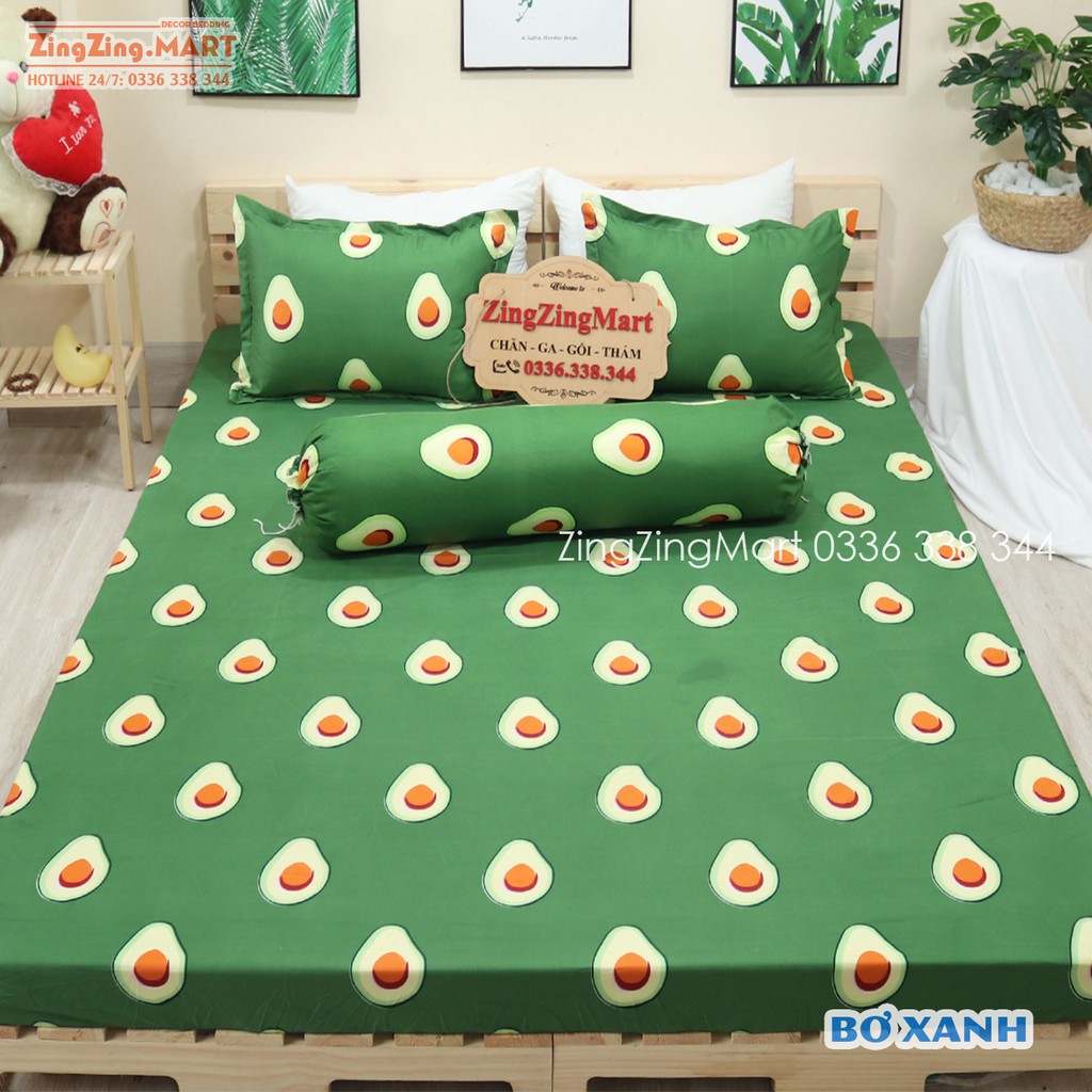 [GIÁ SỐC] Bộ Ga Và 2 Vỏ Gối Nằm Chất Poly Cotton Không Bai Không Xù | Mẫu Bò Xám [Chọn Mẫu] | BigBuy360 - bigbuy360.vn