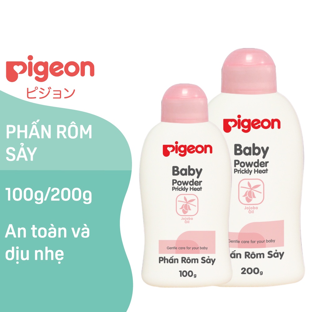 Phấn rôm sảy Pigeon nắp màu 100g/200g