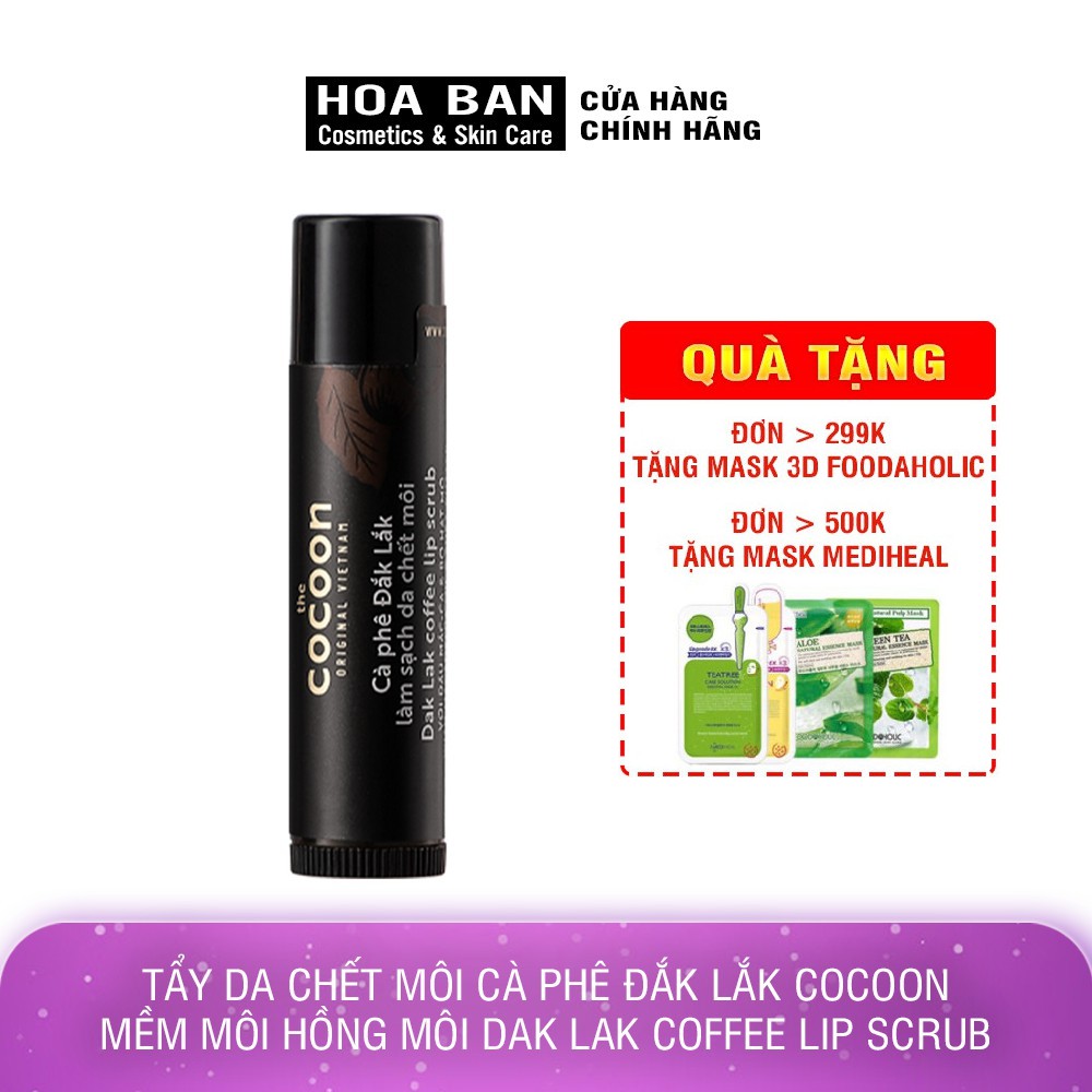 Tẩy da chết môi Cocoon - Mỹ phẩm thuần chay Việt Nam (5g)