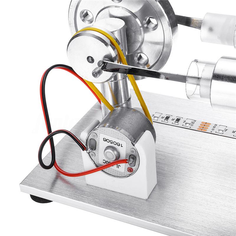 Mô hình động cơ stirling mini có đèn LED