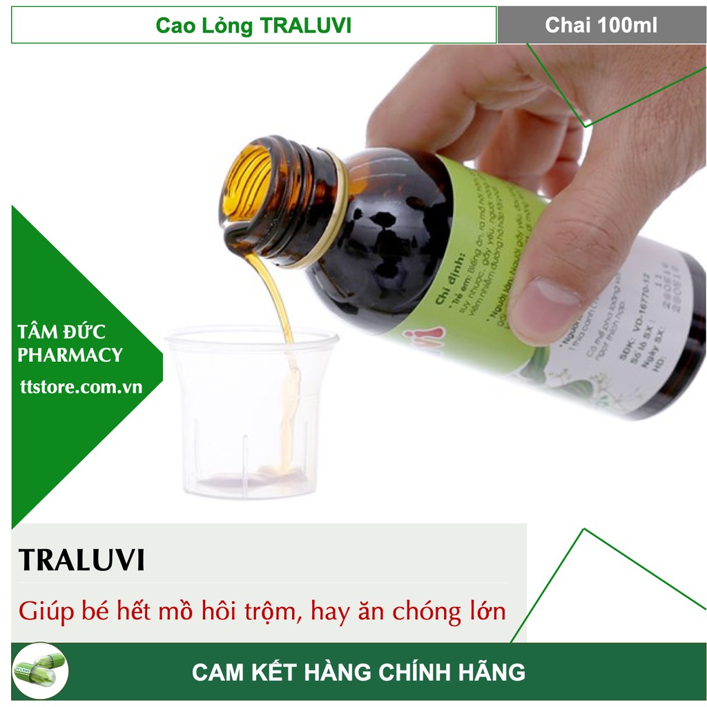 TRALUVI [Chai 100ml] - Cao lỏng Lục Vị - Traphaco