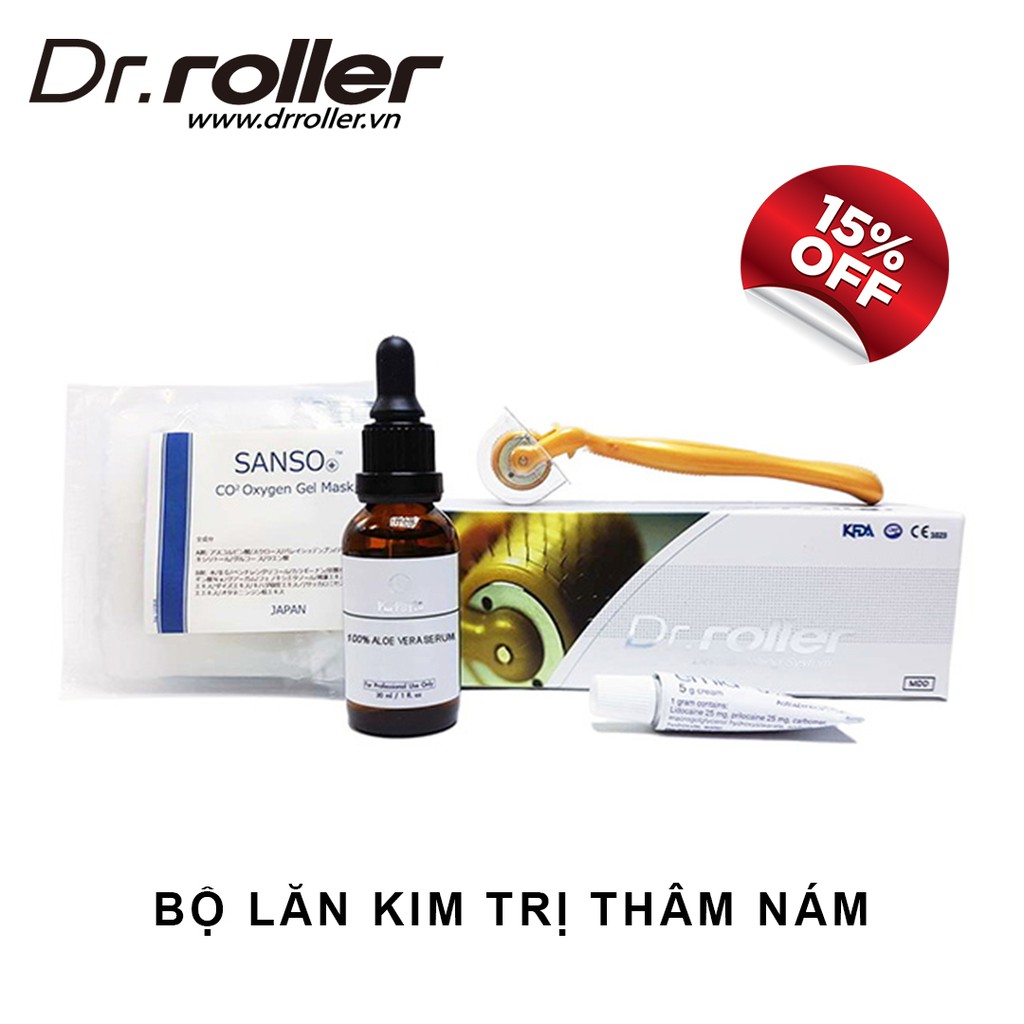 Bộ kim lăn hỗ trợ nám Dr. Roller - Serum Man 20%