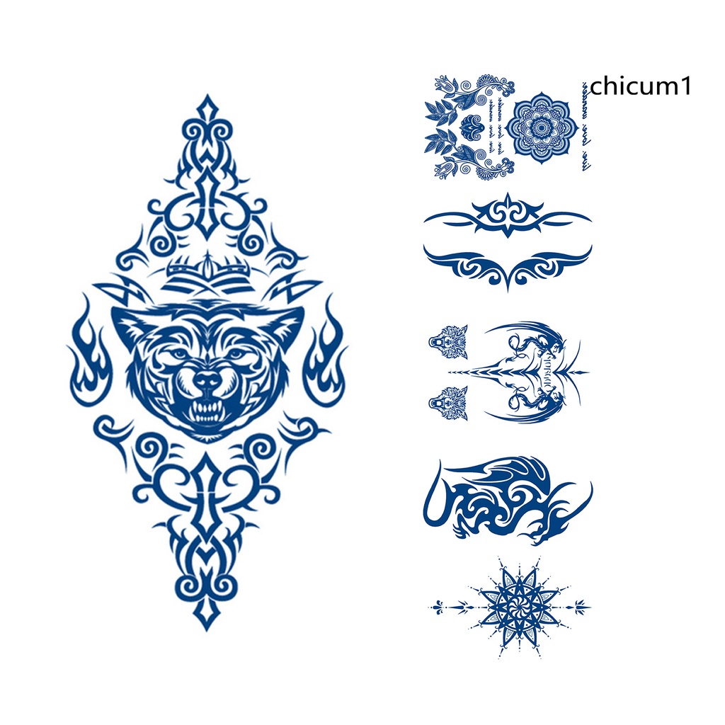 Miếng Dán Hình Xăm Tạm Thời Chiết Xuất Thảo Dược Chống Thấm Nước