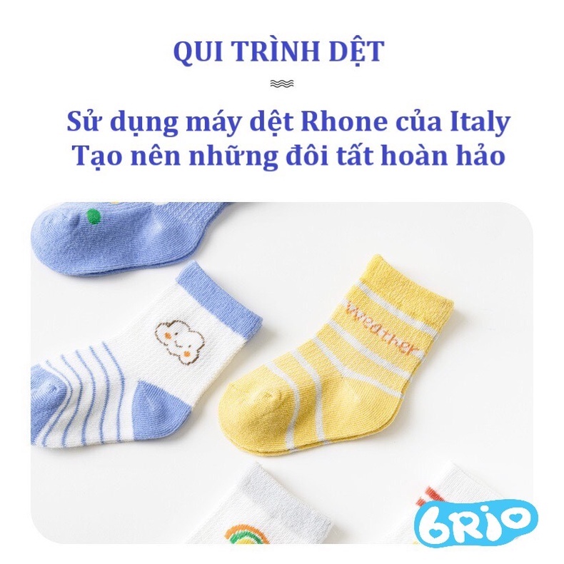Set 5 đôi tất thu đông điều hòa cho bé