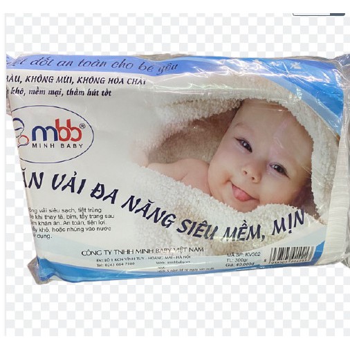 Khăn vải đa năng Minh baby mbb KV302 300g 14x18cm