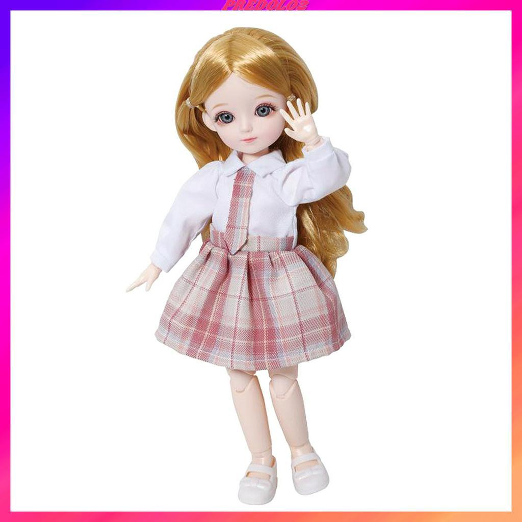 Búp Bê BJD 1 / 6 Có Khớp Nối 30cm Kèm Tóc Giả 30cm