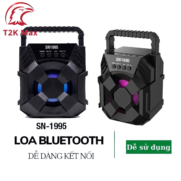 Loa bluetooth mini lz3103 sn1995 xách tay nhỏ gọn có đèn led nháy âm thanh hay hỗ trợ cắm thẻ nhớ, USB