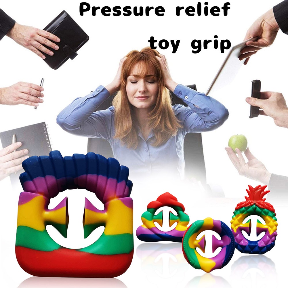 Đồ Chơi Nắm Bóp Giảm Căng Thẳng Bằng Silicone